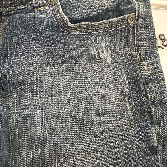 Vigoss Studio Distressed Cuffed The New York Capri Jeans 27 - Picture 5 of 9